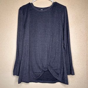 Matty m Gray Long Sleeve Top
